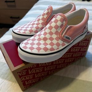 Girls youth checkered Vans